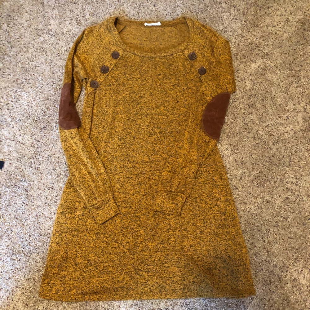 Elbow patch dress
